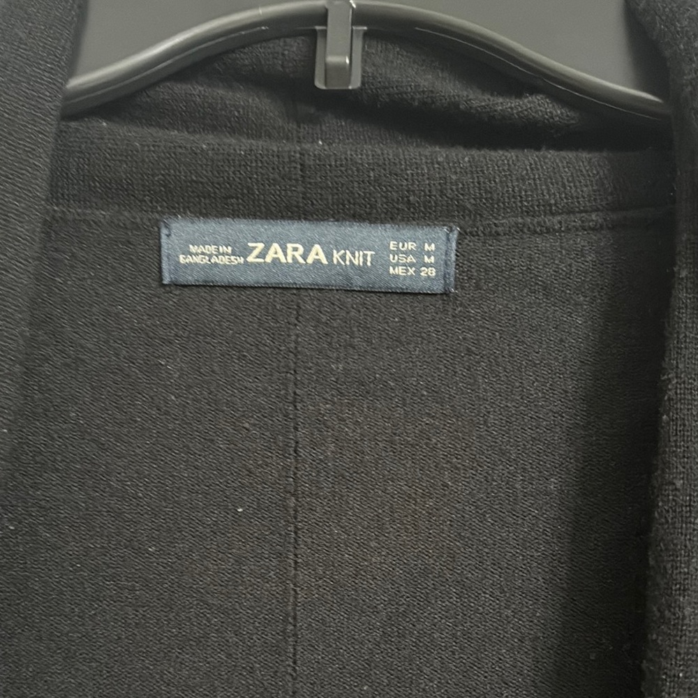 Zara Women’s Black Open Front Cardigan - Picture 2 of 2